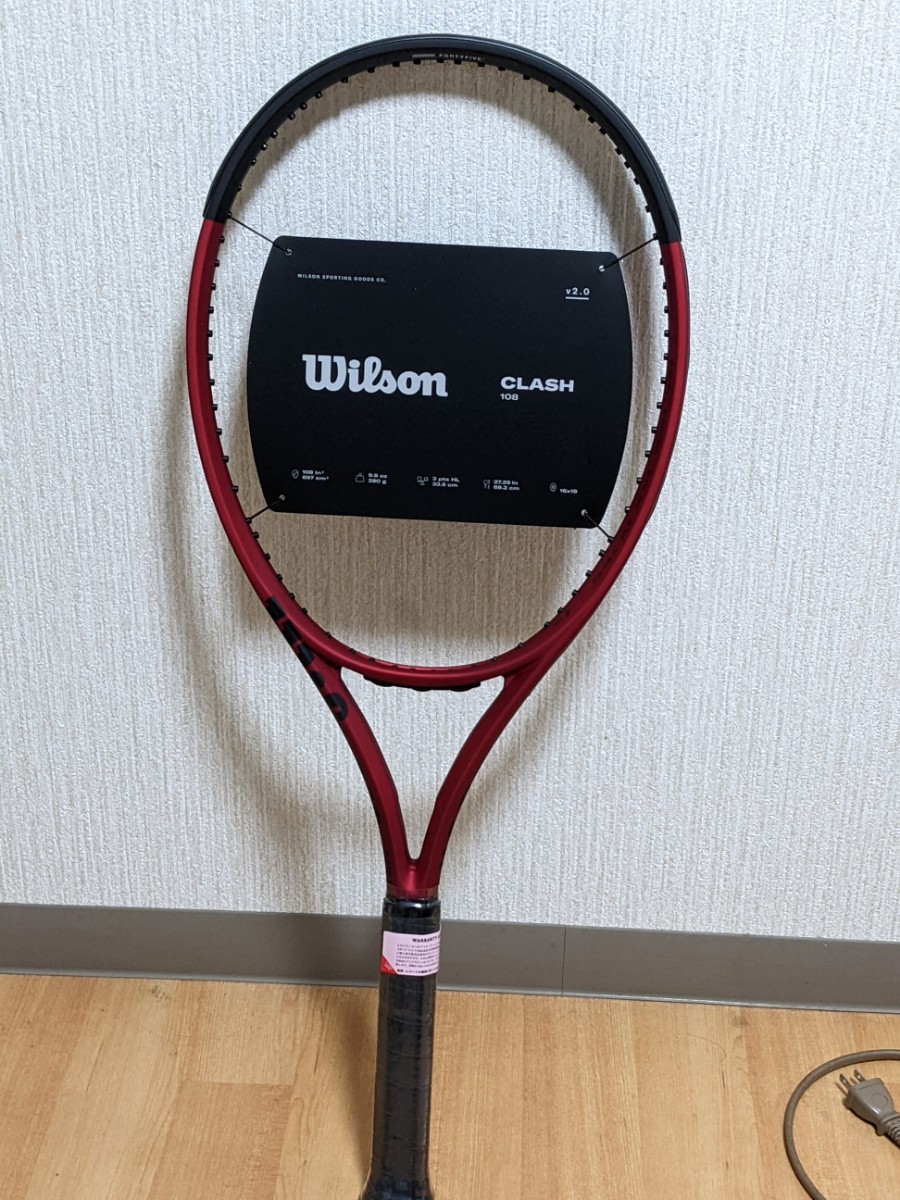 新品 Wilson CLASH 108 グリップ2 ガット張り無料 www.lram-fgr.ma