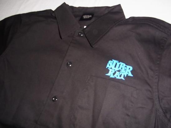JB即決　SUPER RAT PPS　スーパーラット　ワークシャツ　ジムフィリップス　黒x青　Mサイズ 新品 JIM PHILLIPS 80　90_画像3