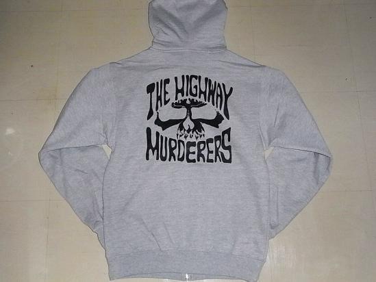 JB即決 THE HIGHWAY MURDERERS　ハイウェイマーダース ジッパーフードスウェット ZIP パーカー グレー 灰 Sサイズ 新品 JASON JESSEE_画像1