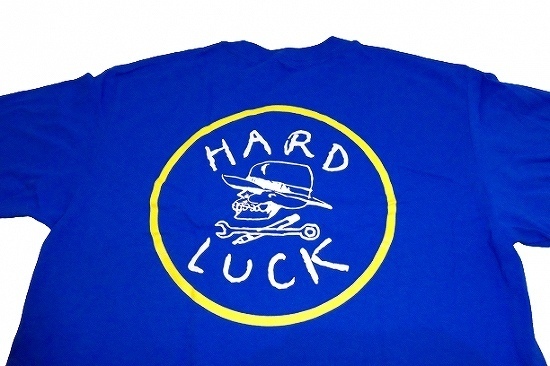 JB即決　HARDLUCK ハードラック OG PATCH LOGO PRINT オリジナルロゴ プリント Tシャツ 青x黄x白 ロイヤル/イエロー Mサイズ　新品_画像4