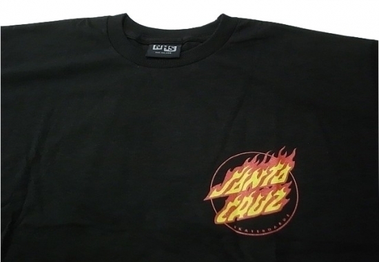 JB即決 SANTACRUZ サンタクルーズ FLAME HAND フレイムハンド スクリーミングハンド Tシャツ 黒 Mサイズ　新品　80　90 ANTI HERO_画像3