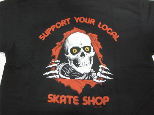 JB即決POWELL パウエル SUPPORT YOUR LOCAL RIPPER リッパーT 黒 Sサイズ　ＢＯＮＥＳ　オールドスケート　ＳＫ８　ビンテージ_画像4