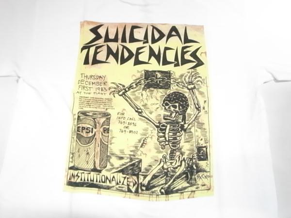 JB即決 SUICIDAL SKATES スーサイダル スケート PUNK FLYER パンクフライヤー Tシャツ 白 Sサイズ 新品 DOGTOWN VENICE_画像4