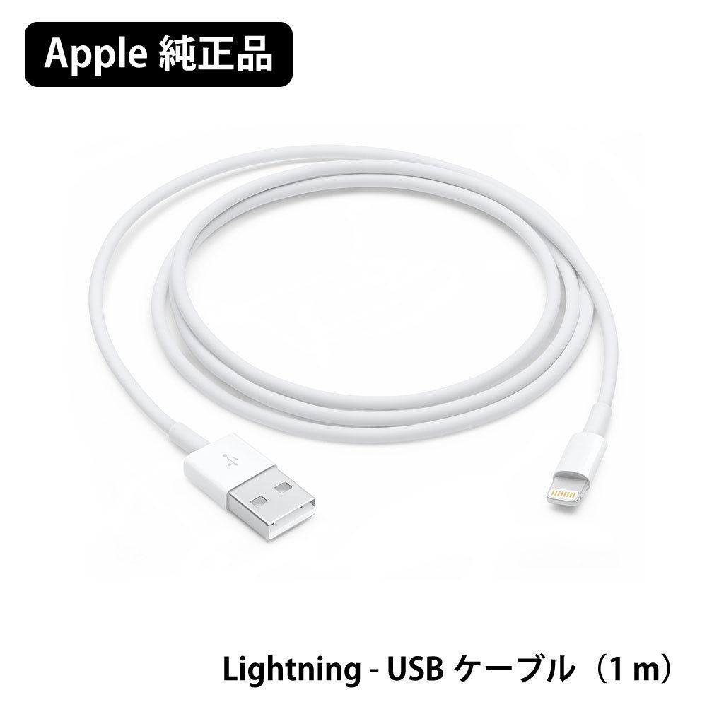 【Apple純正品★新品】iPhone iPad ライトニングケーブル Lightning - USBケーブル 1m バルク 本体標準同梱品 MFi 認証品★PCS-MD818ZM_画像1