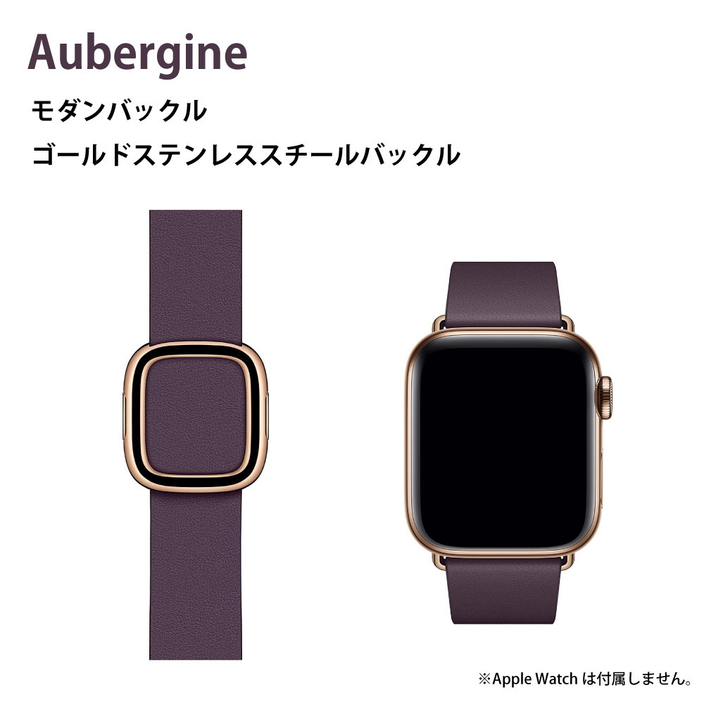 [Apple оригинальный товар ]Apple Watch натуральная кожа современный пряжка нержавеющая сталь пряжка 40mm 38mm кейс для часы для замены ремень фиолетовый новый товар *pcs07