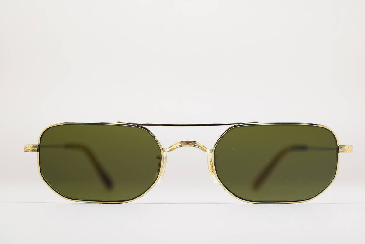 未使用品 OLIVER PEOPLES 51-20 チタン製 ツーブリッジ サングラス オリバーピープルズ 日本製 メガネ フレーム ケンダルジェンナー 着