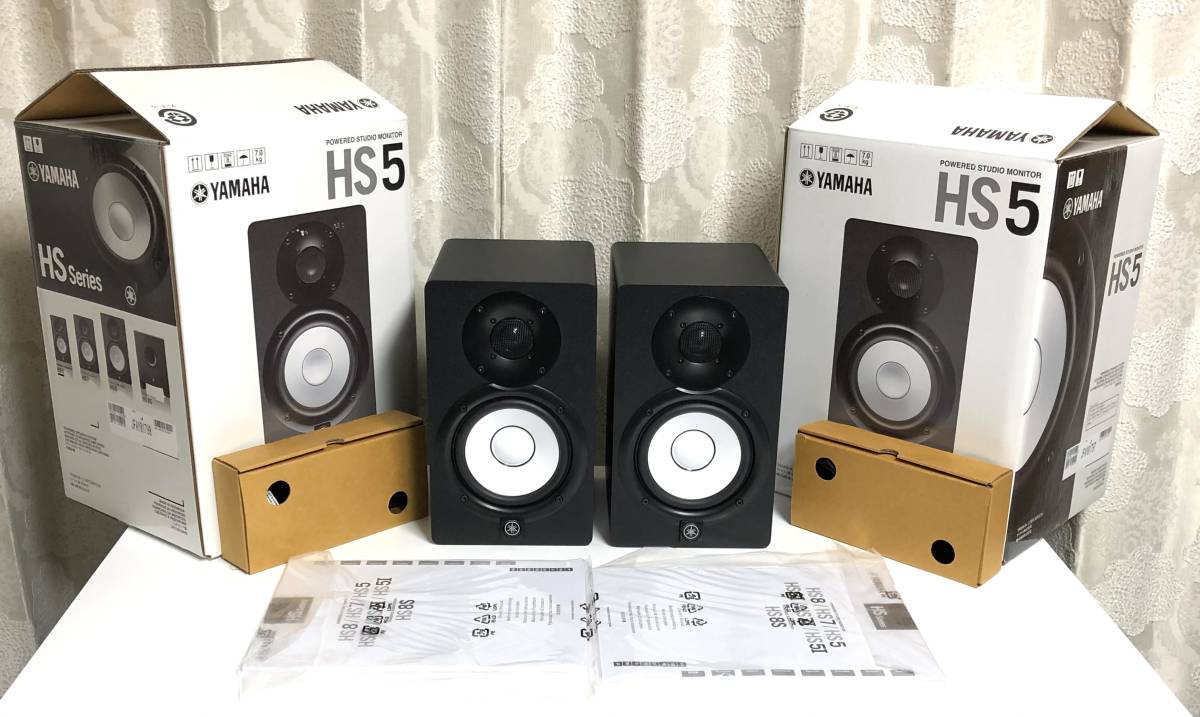 YAMAHA HS5 スピーカー ペア 取説、元箱、電源ケーブル付 www