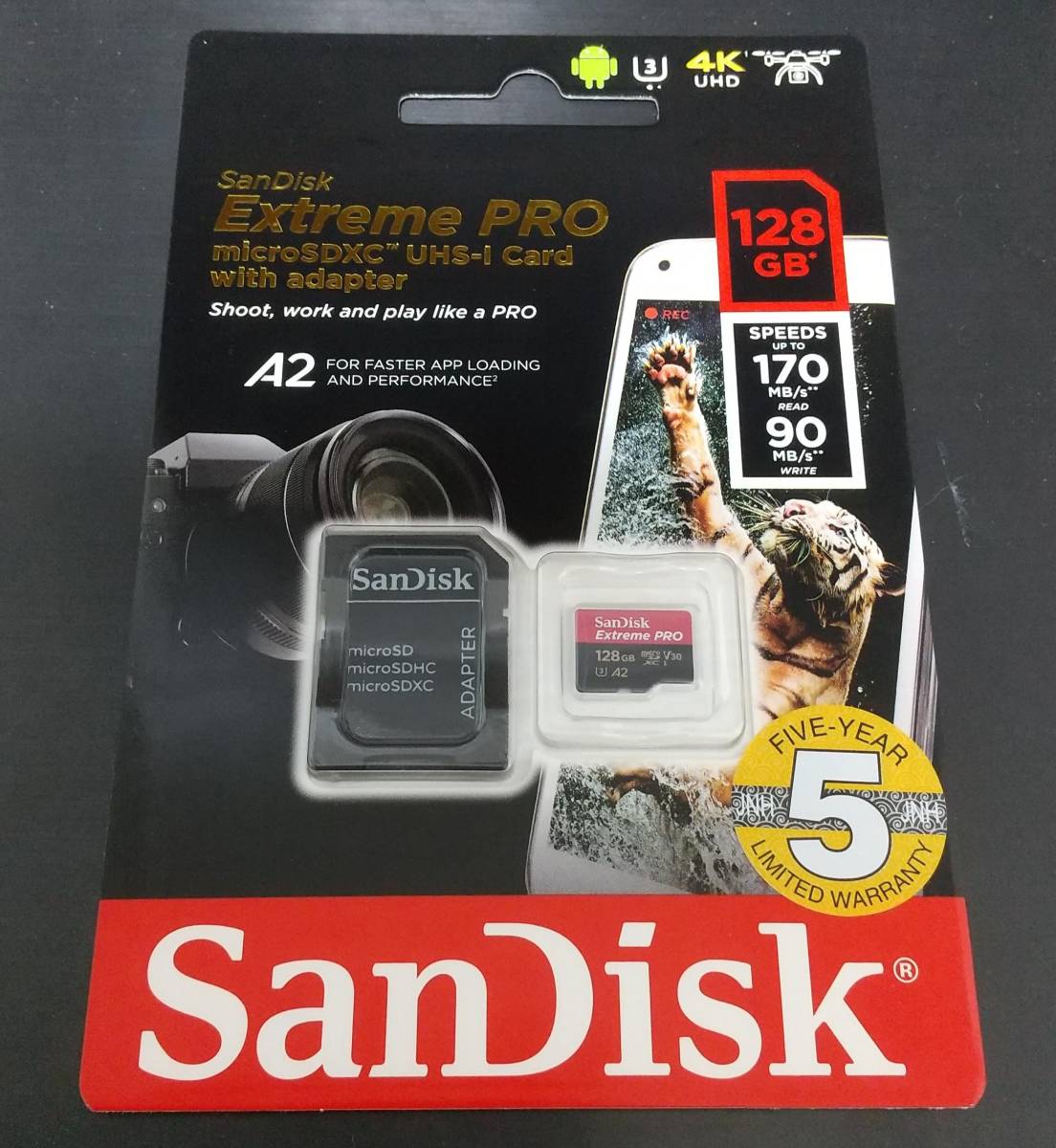 【新品未開封】SANDISK microSDメモリーカード Extreme PRO 128GB