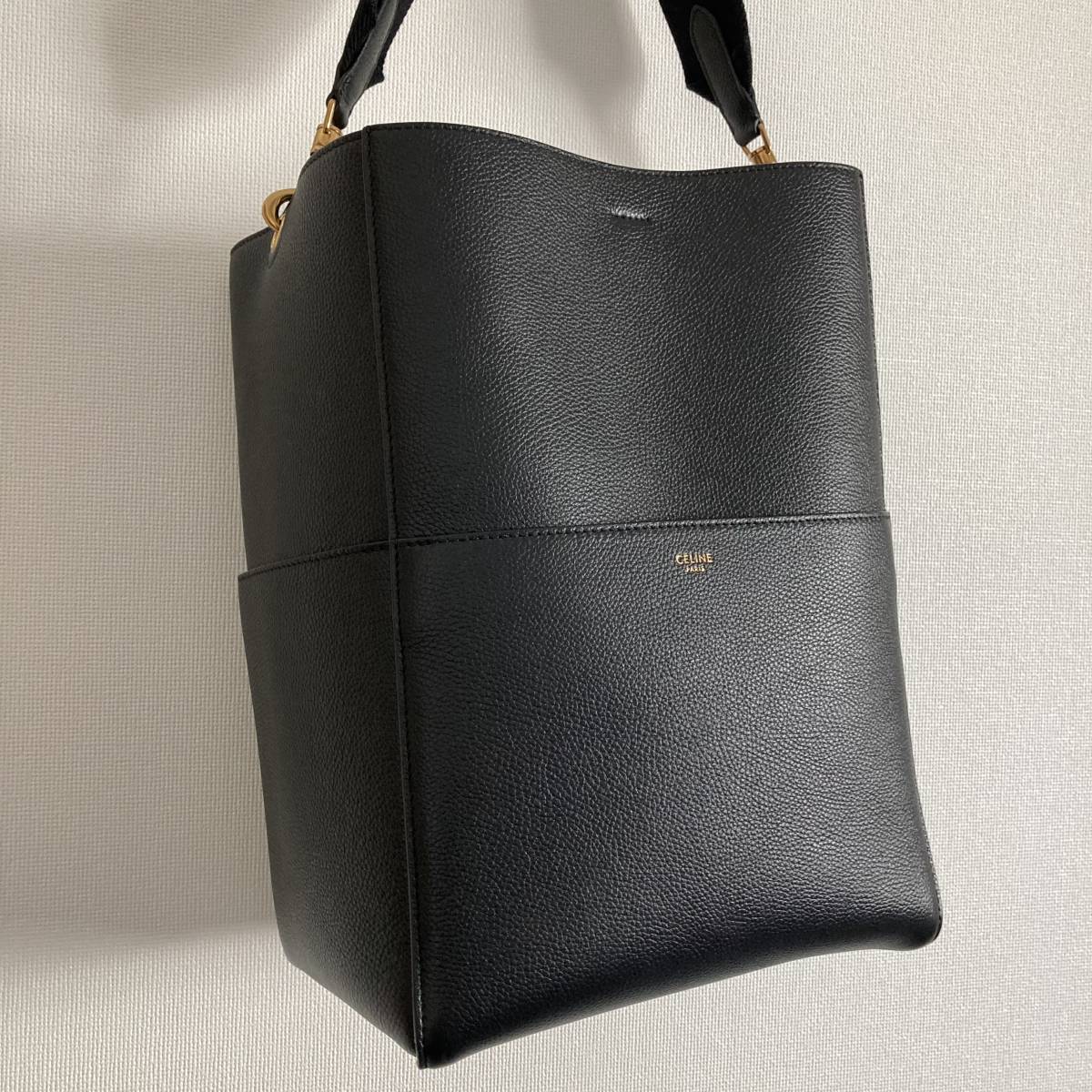 セリーヌ CELINE サングル バッグ ショルダーバッグ ブラック 黒 ...