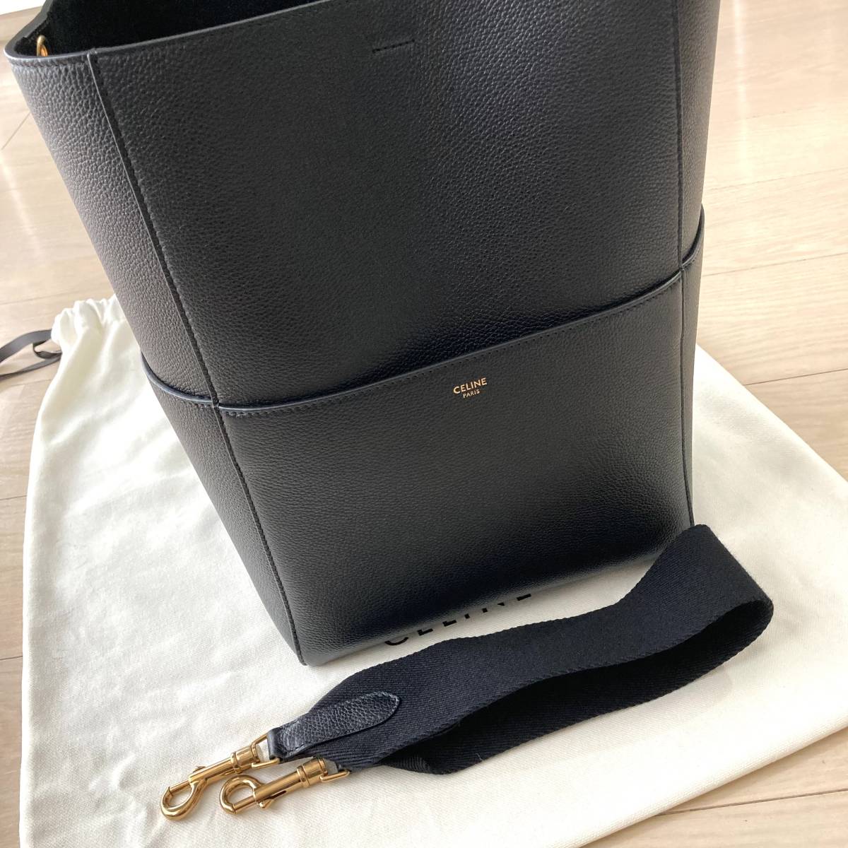 セリーヌ CELINE サングル バッグ ショルダーバッグ ブラック 黒 ...