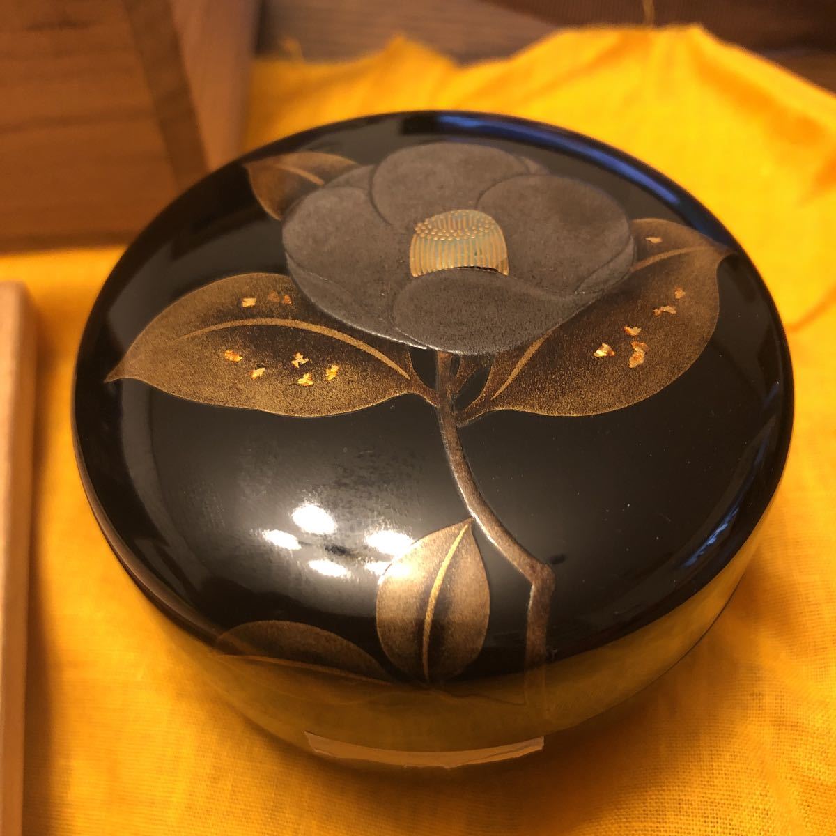 坂本正春 平棗 共箱 木製 漆塗 蒔絵 茶道具 椿 新品未使用 坂本正春 平棗 共箱 木製 漆塗 蒔絵 茶道具 椿 新品未使用