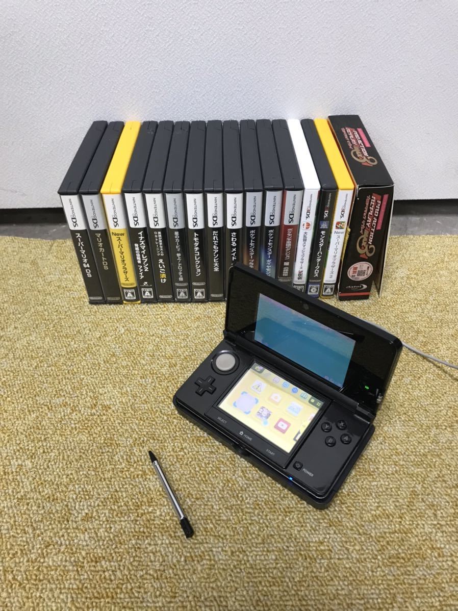 Nintendo 任天堂 3DS本体 DSソフト13本 3DSソフト3本 まとめ売り 