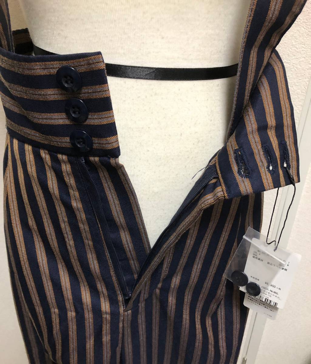 [ new goods unused goods ] Cecil McBee CECIL McBEE shoulder culotte frill stripe M size tag attaching 