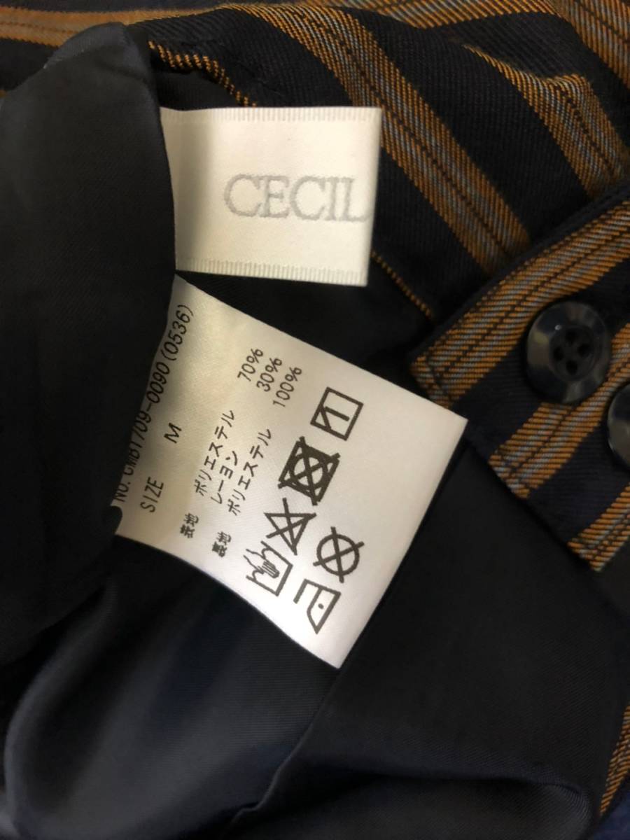 [ new goods unused goods ] Cecil McBee CECIL McBEE shoulder culotte frill stripe M size tag attaching 