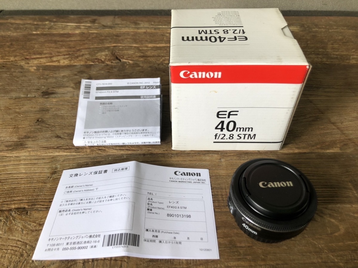 Canon 単焦点レンズ EF40mm F2.8 STM 展示品/動作未チェック品 454