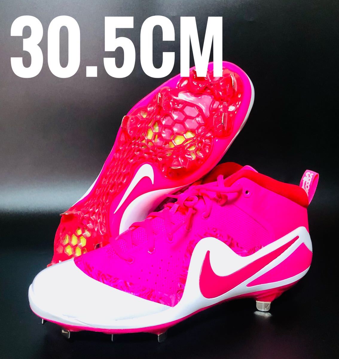 【新作入荷!!】  Nike 【USA限定】ナイキ 野球 軟式【新品未使用】【返金保証】 硬式 30.5cm ピンク 4 Trout Zoom Force プロ トラウト メンズ スパイク 29.0cm以上