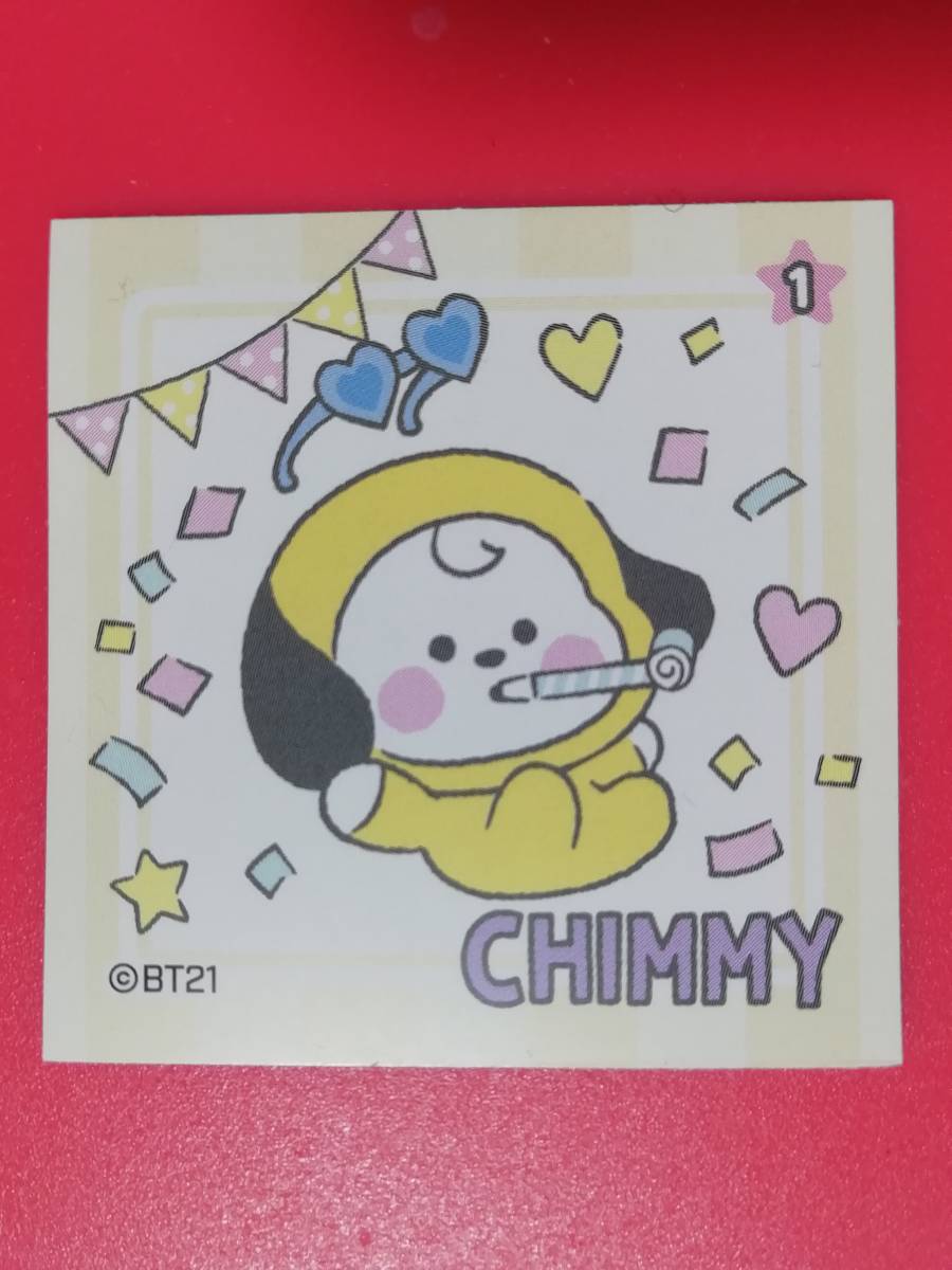 ファミマ　BT21 チョコドーナツ(カラフルチョコ) シールのみ CHIMMY ☆送料63円～☆ファミリーマート_画像1