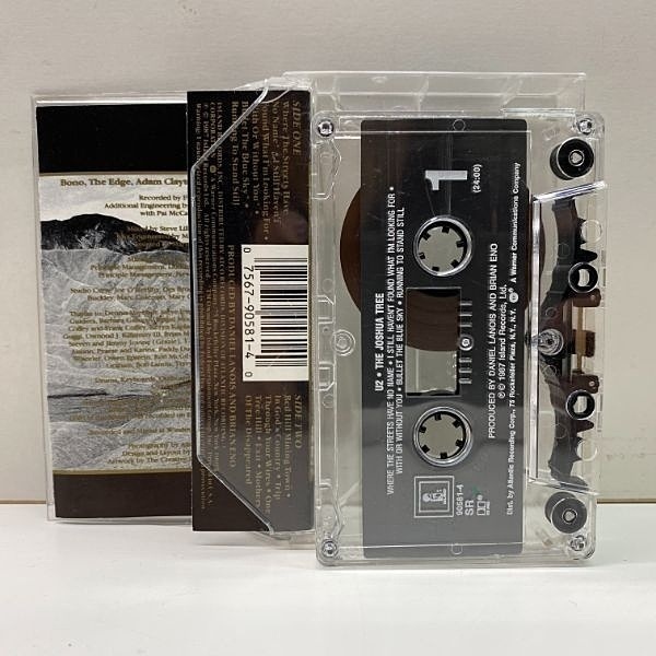 US производства CASSETTE TAPE| лента U2 The Joshua Treeyo Sure *tu Lee (Island 7 90545-4) \'87 год в это время. американский кассета 