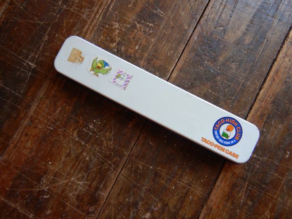 筆箱ペンケース TACO-PEN-CASE TACO-HIGH CLUB SUNTORY 22X4.5X1.5CM サントリー タコハイクラブ シールついてます 日本製 昭和レトロ