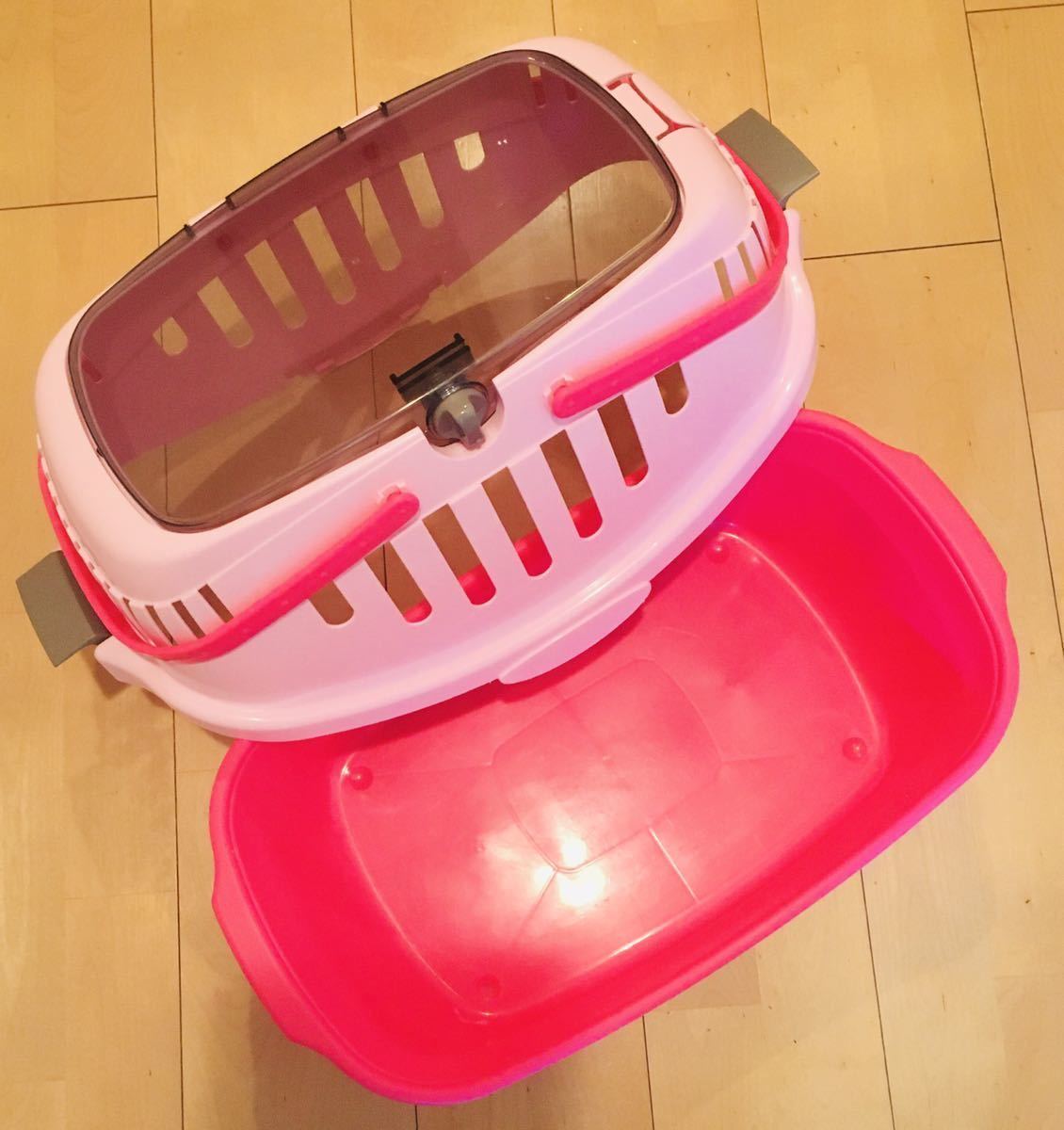 * beautiful goods * pet Carry * Ricci .ru* dog for carry bag * hard * pink *....* seat belt fixation possible * dog * container 