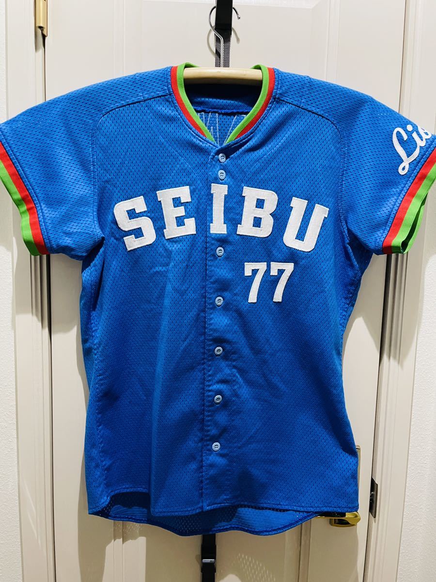 [ limited time ] Seibu lion z, mountain middle -ply confidence,. number 77,1994 year actual use uniform 