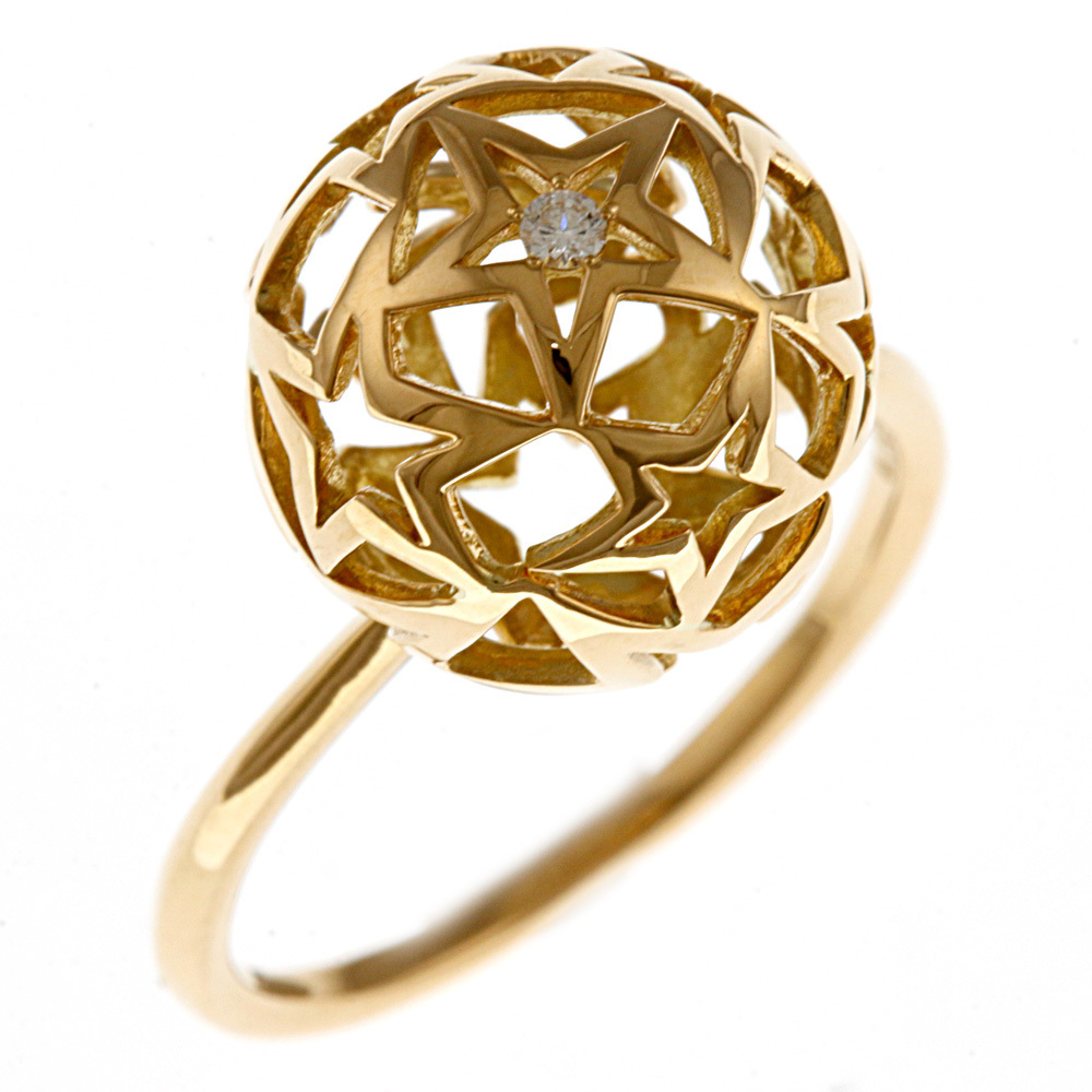 STAR JEWELRY スタージュエリー K18 リング 指輪 ダイヤモンド 0.02ct