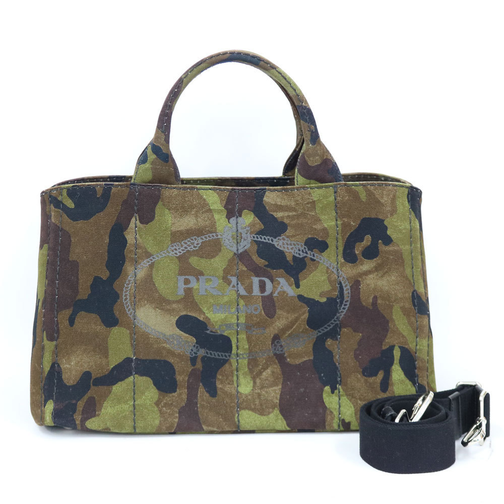 クラシック PRADA プラダ ショルダーバッグ ハンドバッグ カナパトート MM グリーン 中古 その他 クラシック PRADA プラダ ショルダーバッグ ハンドバッグ カナパトート MM グリーン 中古 その他