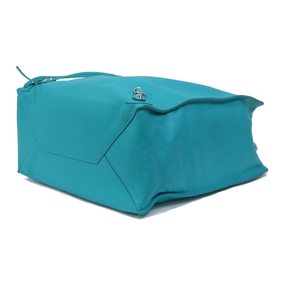 BALENCIAGA Balenciaga ручная сумочка бумага задний голубой б/у 
