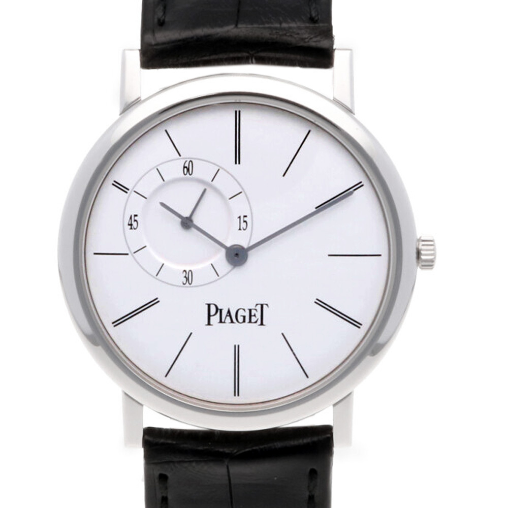 PIAGET ピアジェ K18WG 腕時計 アルティプラノ 18金 K18ホワイトゴールド 中古 SH ホワイト シルバー 柔らかい P10411 最も完璧な ブラック