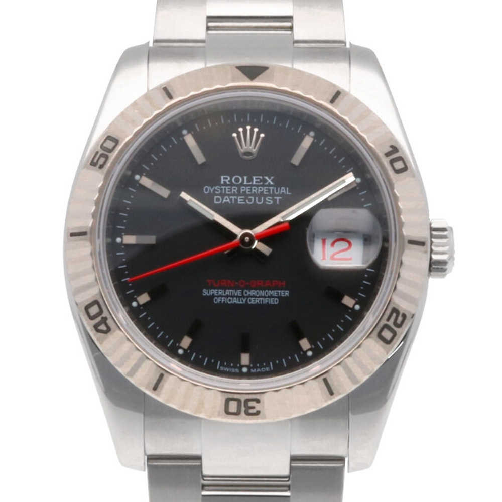 ROLEX ロレックス SS K18WG 腕時計 M番 2007～2008年式 オーバーホール済 デイトジャスト ターノグラフ 116264 【SH】 