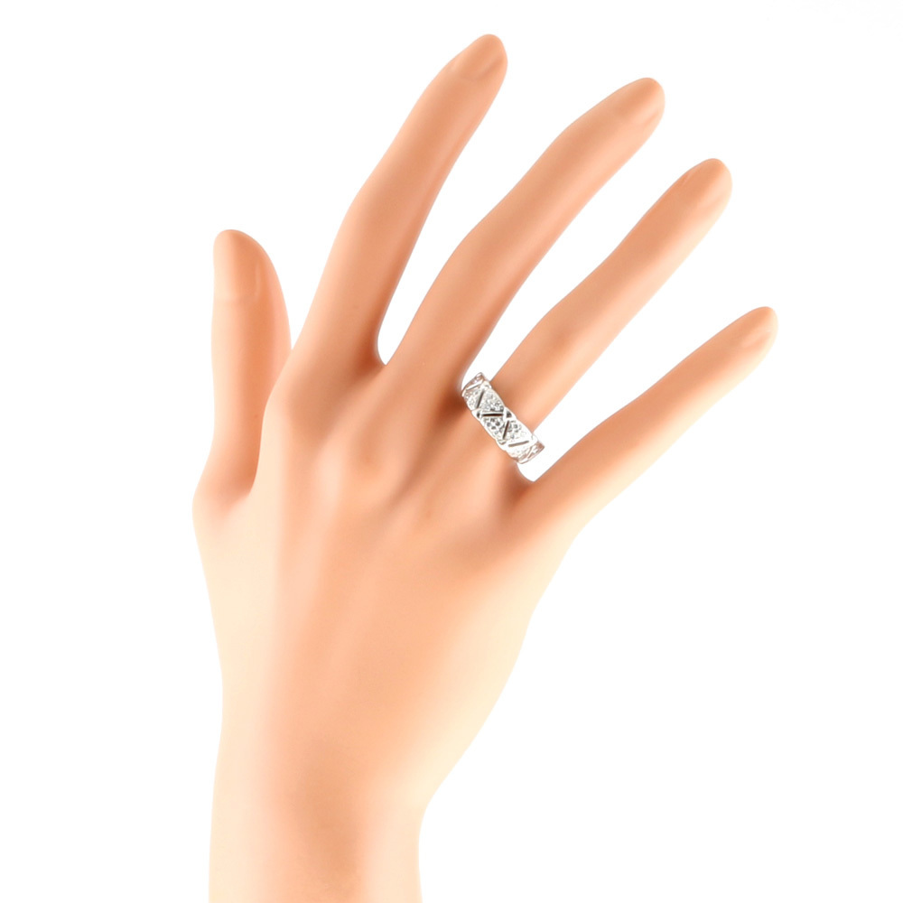 MIKIMOTO ミキモト Pt950 リング 指輪 ダイヤモンド0.26CT 8.5号