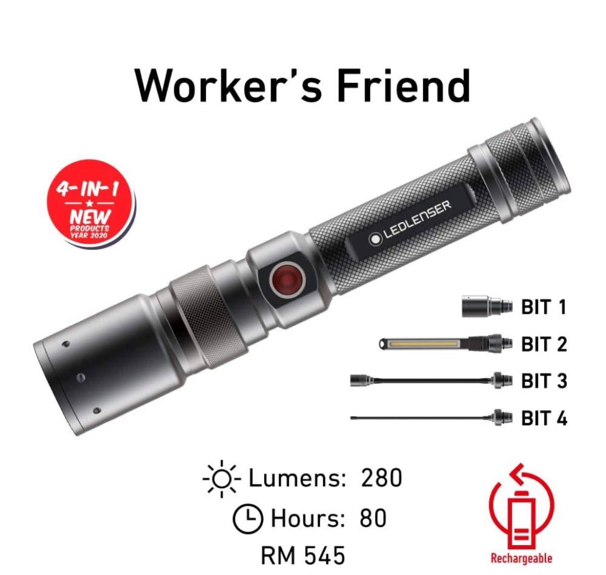LEDLENSER 4in1ワークライト Workers Friend www.physioclinic.it