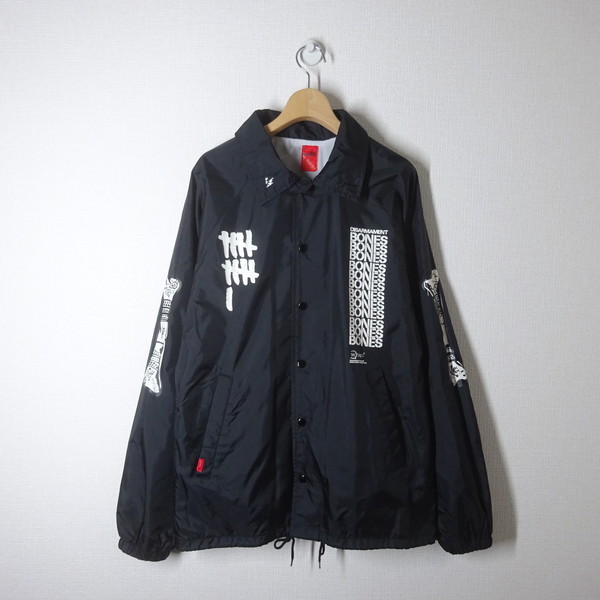 美品】WTAPS ダブルタップス コーチジャケット M ブラック 黒 BONES