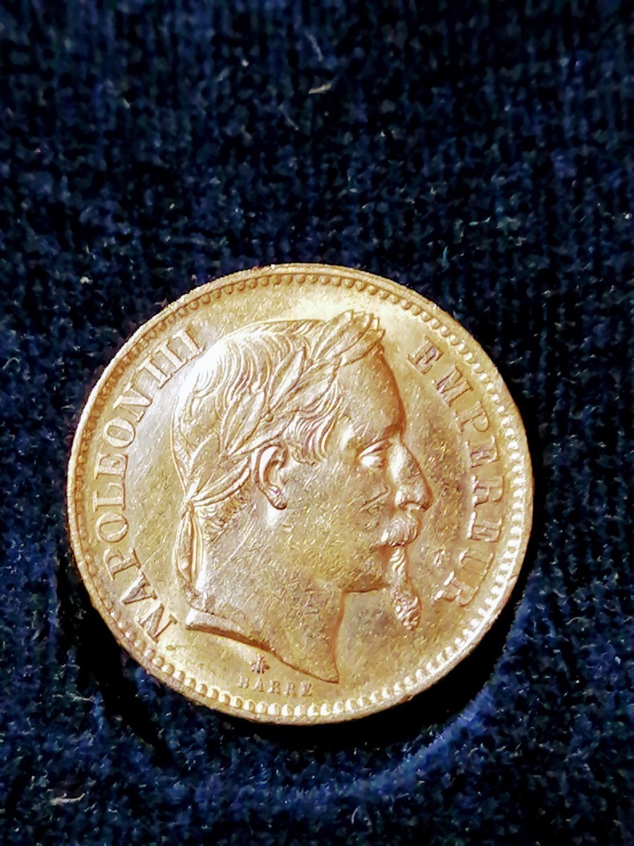 希少!フランス20フラン金貨!ナポレオン三世(有冠)1868年