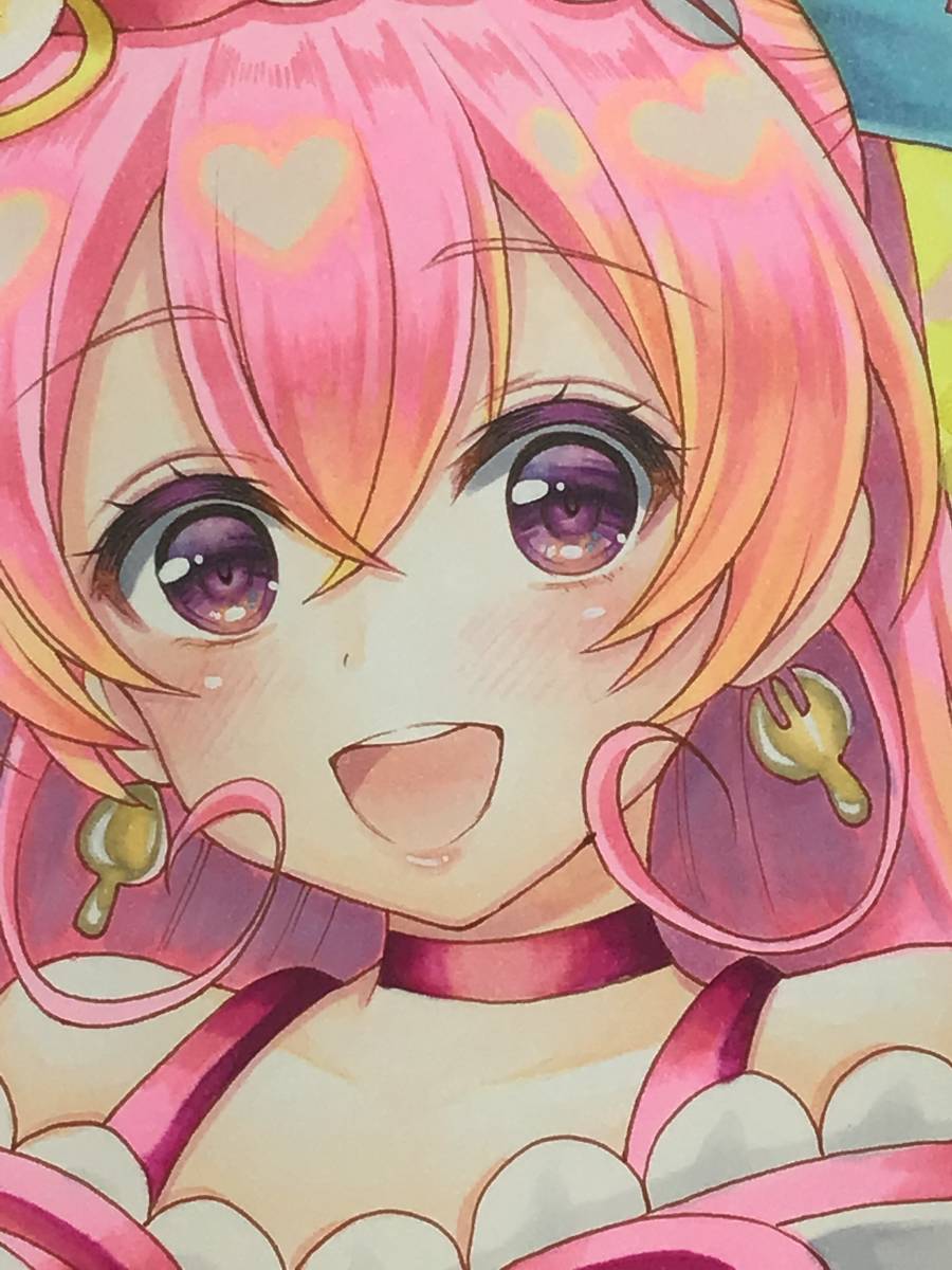 同人手描きイラスト*デリシャスパーティプリキュア*キュア 同人手描きイラスト*デリシャスパーティプリキュア*キュア