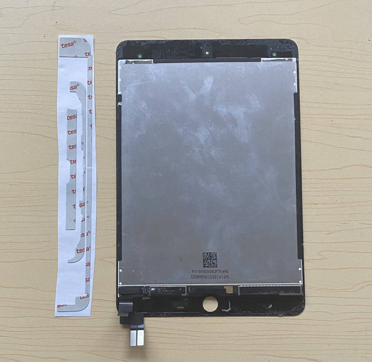 品 iPad Mini5 黒 フロントパネル画面 液晶修理 交換、 パネル交換