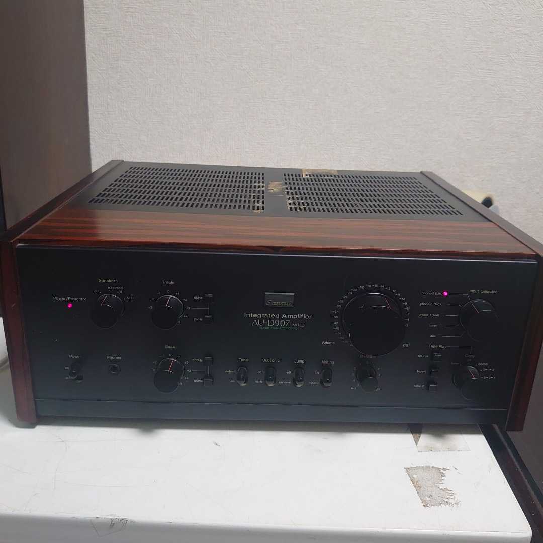 SANSUI サンスイ プリメインアンプ AMPLIFIER AU-D907limited 通電確認