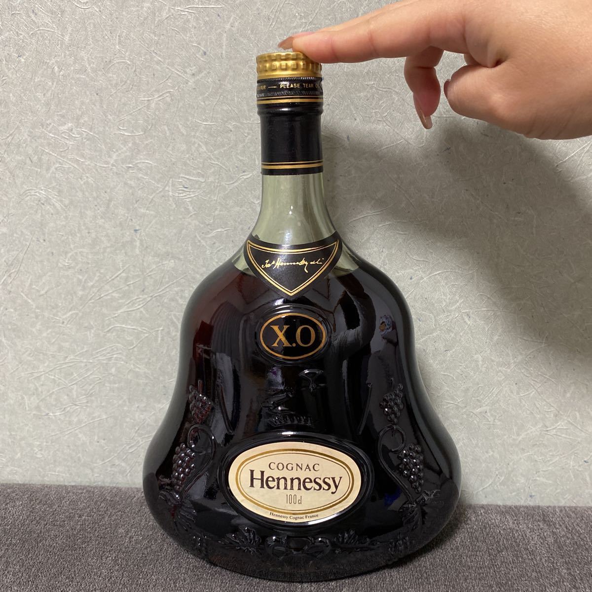 Hennessy ヘネシー XO グリーンボトル 金キャップ ブランデー