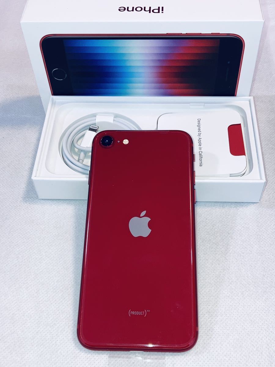 新品】iPhone SE 第3世代 64GB 赤/(PRODUCT)RED☆SIMフリー (Softbank