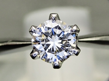 Pt900 天然 ダイヤモンド 0.52ct 上質 立て爪 リング www