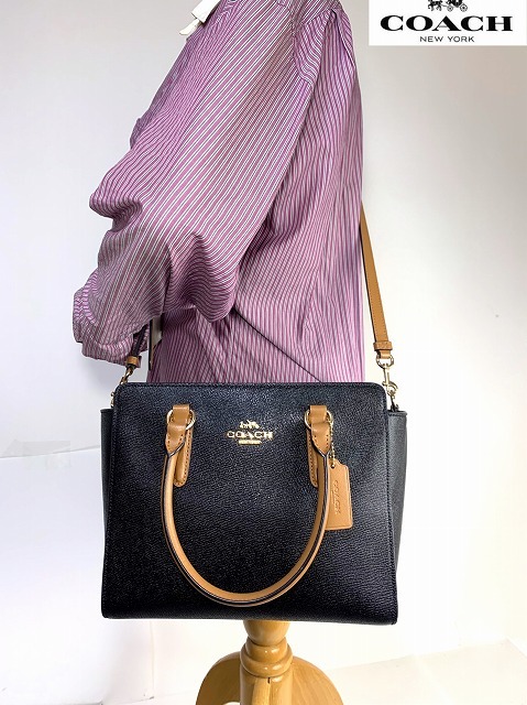 極美品】COACH 希少カラー ショルダーバッグ ヴァイオレット レザー