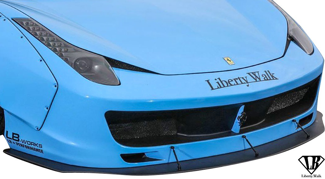 【M's】フェラーリ 458 (2009y-2015y) Liberty Walk LB-WORKS フロントバンパー／／FRP エアロ リバティーウォーク LBワークス FERRARI_画像1