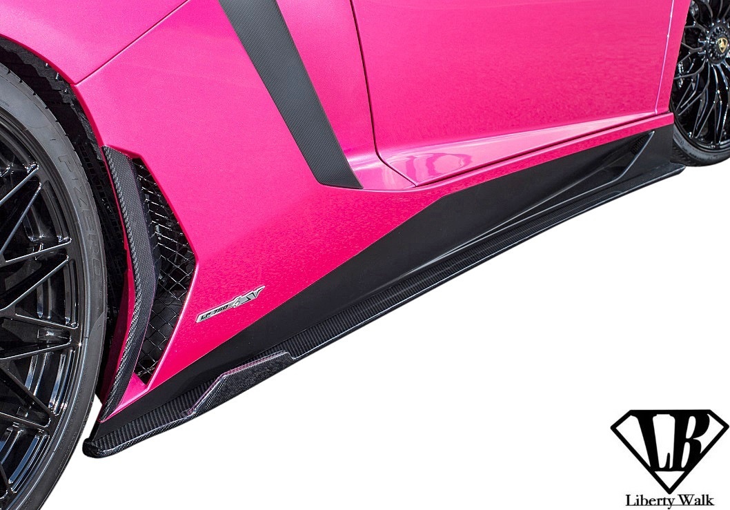 【M’s】Lamborghini AVENTADOR SV (2016y-) LB★PERFORMANCE サイドディフューザー 左右／／FRP エアロ Liberty Walk リバティーウォーク_画像1