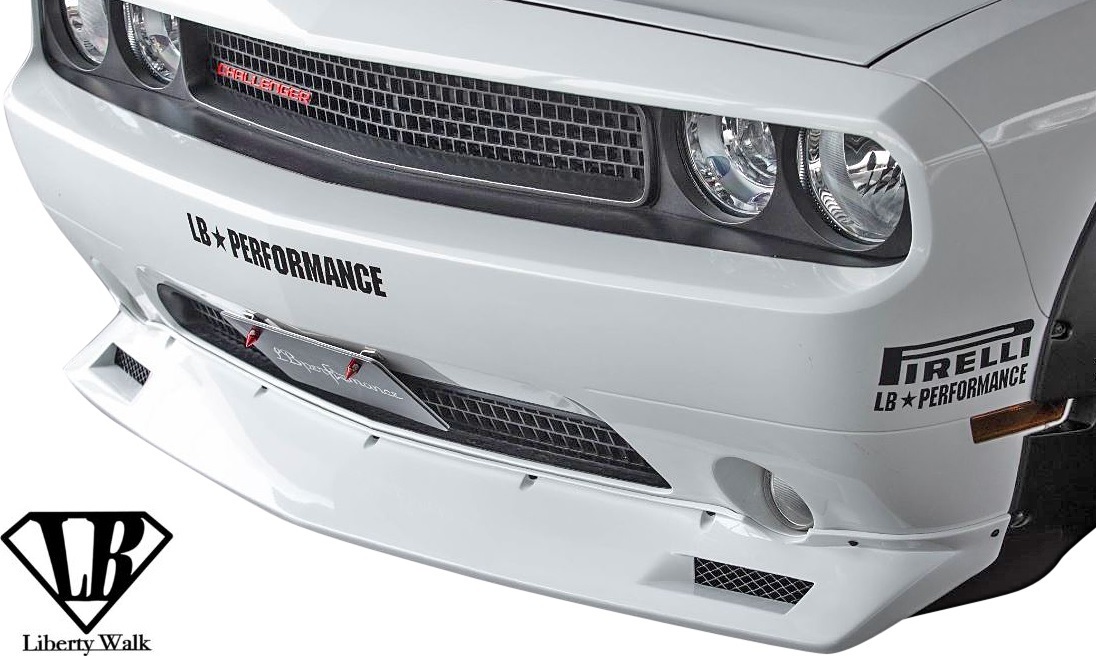 【M’s】Dodge Challenger (2008y-) Liberty Walk LB-WORKS フロントリップスポイラー ／／ FRP 未塗装 エアロ パーツ リバティーウォーク_画像3