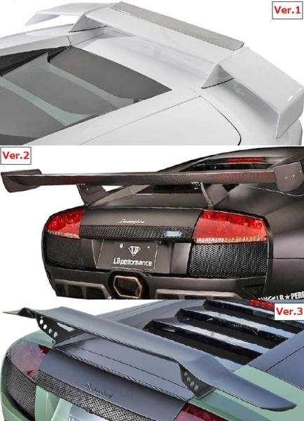 【M’s】LAMBORGHINI Murcielago (2001y-2010y) LB performance リア ウイング (V1) FRP Liberty Walk リバティーウォーク エアロ パーツ_画像5