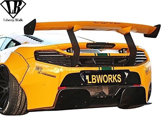 【M's】マクラーレン 650S (2014y-2018y) Liberty Walk LB-WORKS リアウイング／／FRP製 未塗装品 ウイング エアロ リバティーウォーク_画像1