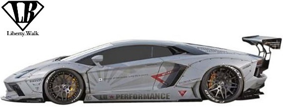 【M’s】Lamborghini AVENTADOR (2011y-) LB-WORKS Ver.2 フルキット 6点 ／／FRP製 アヴェンタドール Liberty Walk リバティーウォーク_※画像はデモカー用のウイングアームです。