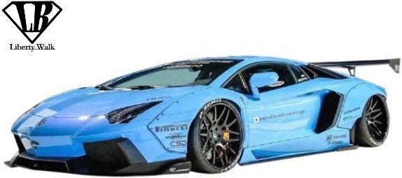 【M’s】Lamborghini アヴェンタドール (2011y-) LB-WORKS リアウイング Ver.2／／FRP エアロ ランボ Liberty Walk リバティーウォーク_※画像はデモカー用のウイングアームです。