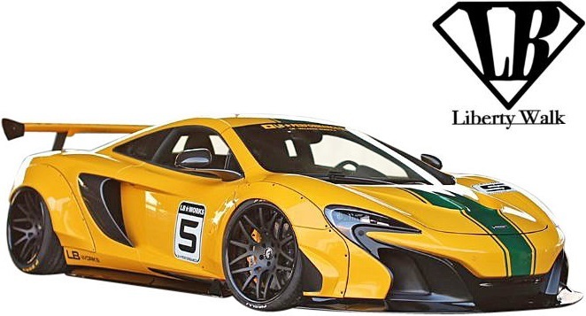 【M's】650S マクラーレン (2014y-2018y) LB-WORKS フロントバンパー＋ディフューザー／／FRP製 未塗装品 リバティーウォーク Liberty Walk_画像4