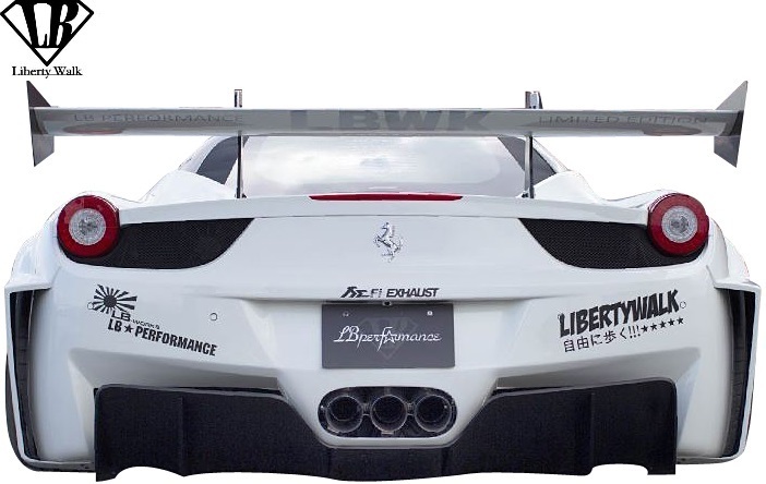 【M's】フェラーリ458 LB-Silhouette WORKS シルエットGT リヤディフューザー／／FRP製 エアロ Liberty Walk リバティーウォーク_画像4